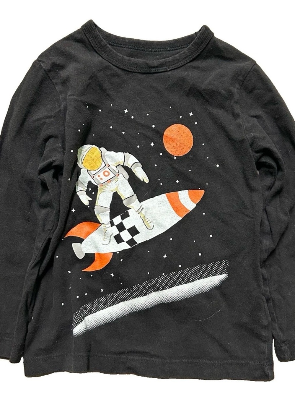 Toddler Boy Gap Long Sleeve Shirt Astronaut Rocket Size 4T